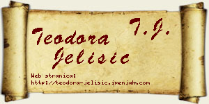 Teodora Jelisić vizit kartica